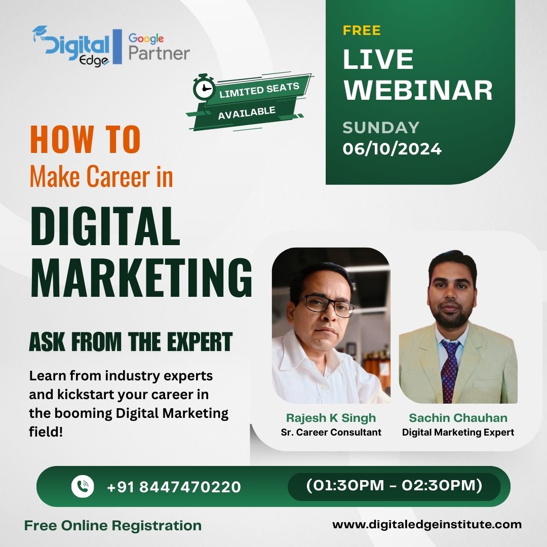 Team of experts for Digital Marketing course in Noida