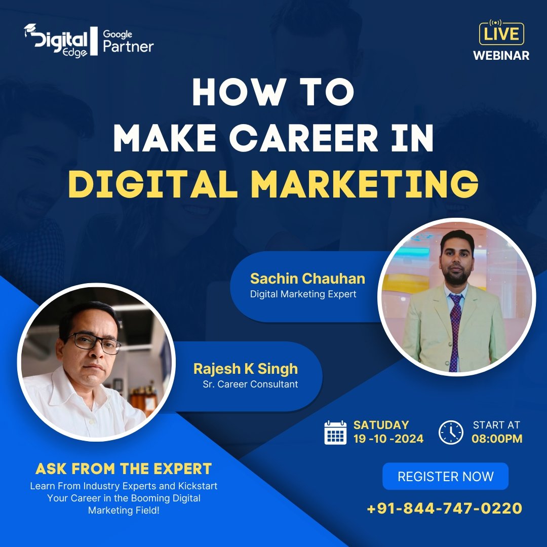 Team of experts for Digital Marketing course in Noida